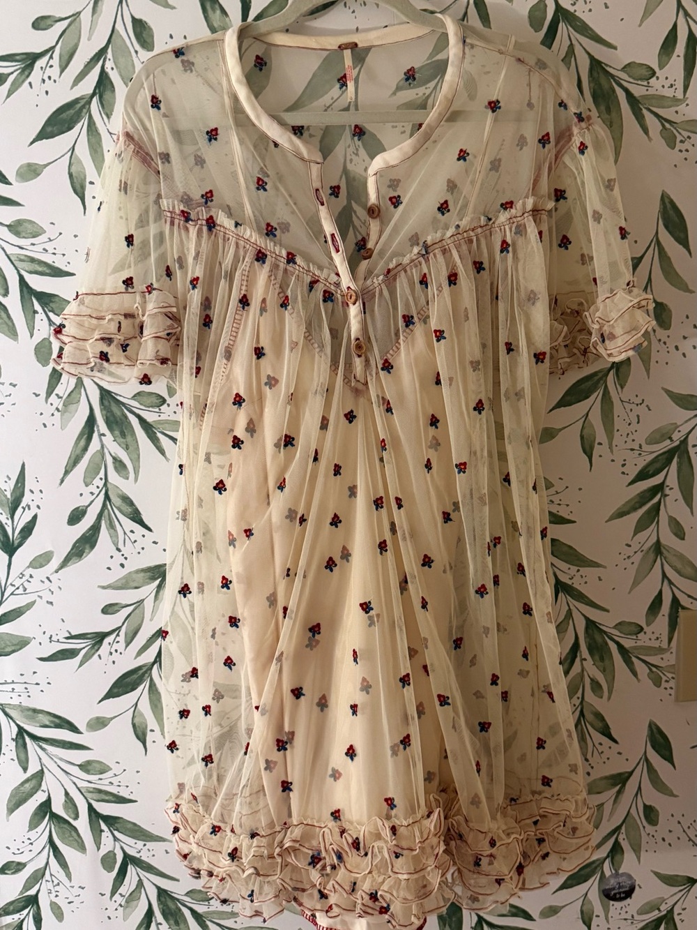 Free People “Folklore Frock” Mini Dress